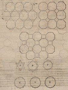 正方形、八角形、星の寄木細工 作： Albrecht Dürer